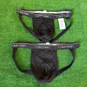Calvin Klein CK Microfiber 2 Pack Jock Straps Jockstraps Underwear Size XL NEW